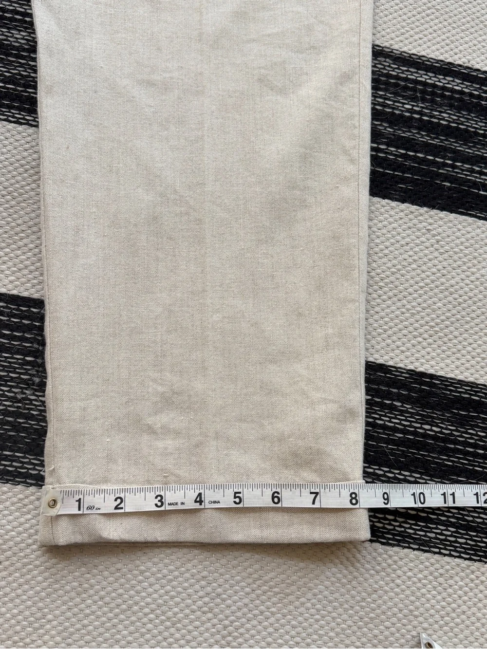 Dockers Men's Linen Blend Pleated Chinos in Light Cream Dress Pants Size W34/L32